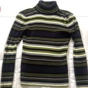 vintage striped turtleneck